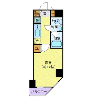 プレール・ドゥーク川崎【10階】の間取り