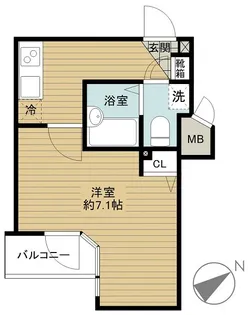 ガラ・シティ五反田【9階】の間取り