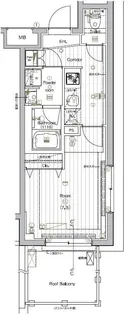 THE PREMIUM CUBE G 大崎【5階】の間取り