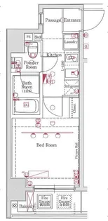 エクセリア川崎【4階】の間取り