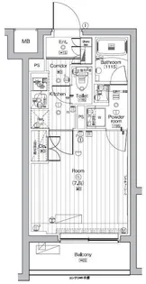 COURTYARD洗足【1階】の間取り
