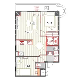 コスモリード大森【7階】の間取り