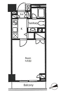 1Kの間取り画像