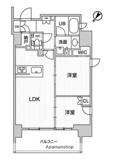ディームス大井町【12階】の間取り