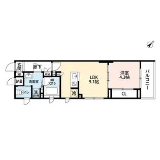 プレール・ドゥーク雪が谷大塚【2階】の間取り