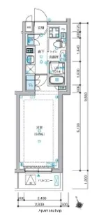 ガリシア蒲田SOUTH【3階】の間取り