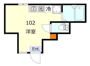 ブルーミングコート蒲田【1階】の間取り