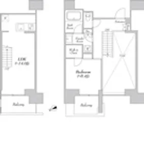 東京都港区海岸2丁目【マンション】の間取り