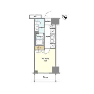 リビオメゾン勝どき【11階】の間取り