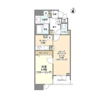 HF白金高輪レジデンス【4階】の間取り