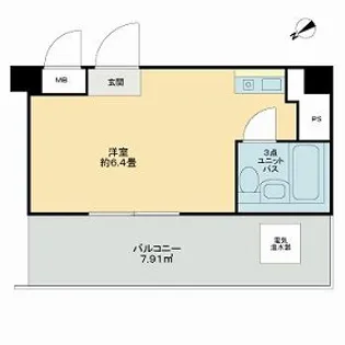 プレジデントハイツ五反田【10階】の間取り