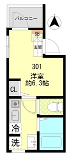 MELDIA川崎【3階】の間取り