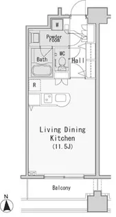 レジディア西麻布【7階】の間取り