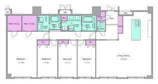 レジディア西麻布【12階】の間取り