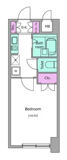 レジディア門前仲町【5階】の間取り