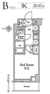 レジディア南品川Ⅱ【1階】の間取り