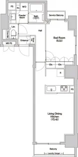 HALUWA芝公園【6階】の間取り