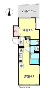 LOTUS HEIWAJIMA WEST【4階】の間取り