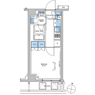 ブラウ戸越銀座テラス【4階】の間取り