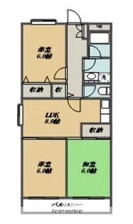 ロイヤルメゾン雪谷【5階】の間取り