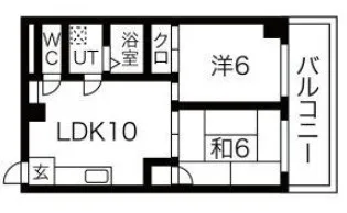 ルセーヌ川崎【4階】の間取り