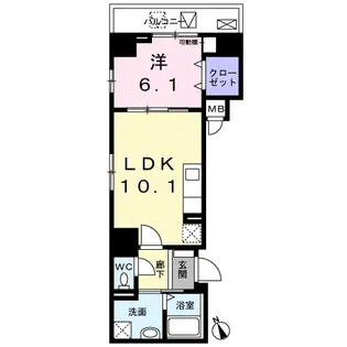 オルフェ門仲【4階】の間取り