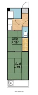 伊藤マンション【4階】の間取り