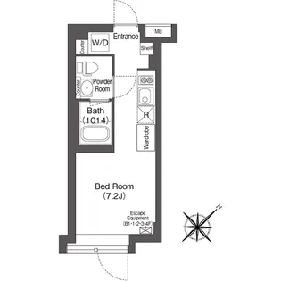 エスタート大井町フォレスト【2階】の間取り