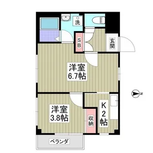 ハイム小杉【4階】の間取り