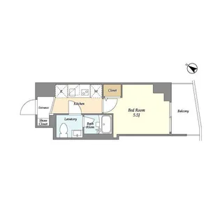 プライマル戸越銀座【11階】の間取り