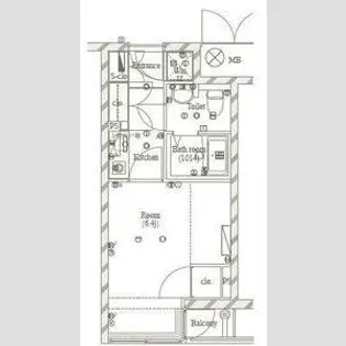 メイクスデザイン白金台【2階】の間取り