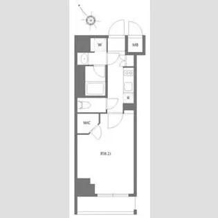 ケーディーエックスレジデンス豊洲【4階】の間取り