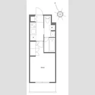 アジールコート東大井【2階】の間取り