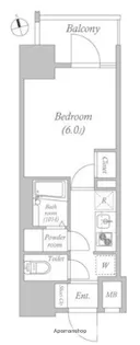 エスタート品川南大井【9階】の間取り