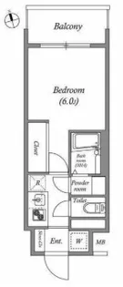 エスタート品川南大井【4階】の間取り