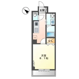 アルカンシエル馬込【1階】の間取り