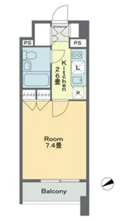 ベルファース戸越スタティオ【6階】の間取り