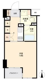 セリーズ門前仲町【6階】の間取り