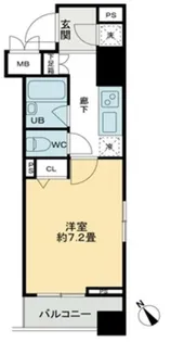 クロスレジデンス蒲田【0701号室】の間取り