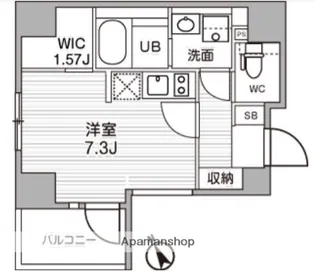 シーズンフラッツ武蔵小山【3階】の間取り