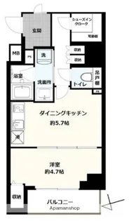 ハーモニーレジデンス東京羽田スカイブリッジ【5階】の間取り
