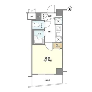 メインステージ南麻布Ⅱ【2階】の間取り