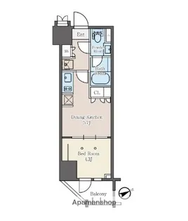 ベルファース大森SOUTH【503号室】の間取り