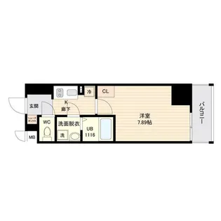 オープンブルーム品川南大井【10階】の間取り