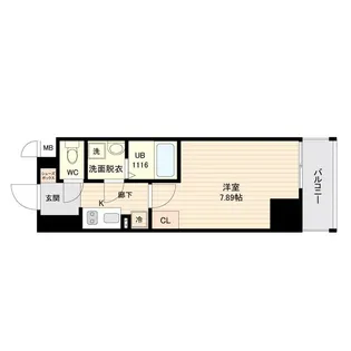 オープンブルーム品川南大井【3階】の間取り