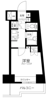 東京都品川区南大井3丁目【マンション】の間取り