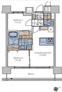 エスティメゾン大森【13階】の間取り