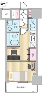 エスティメゾン門前仲町【12階】の間取り