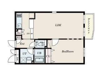 PASEO荏原中延【1階】の間取り