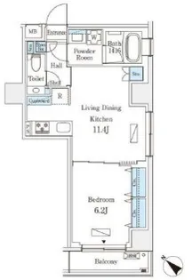 オーパスレジデンス南青山【9階】の間取り